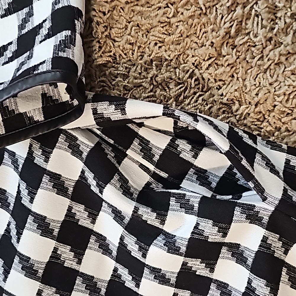 The Limited Houndstooth Open Jacket Duster Pockets Small 4 - Picture 5 of 6